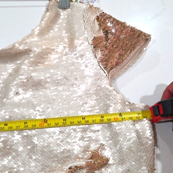Gold Sequin Dress Size Xl - Picture 6 of 10